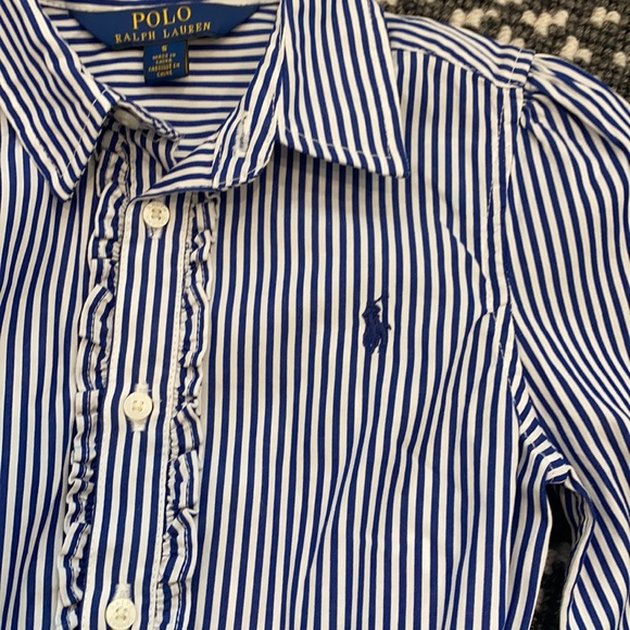 Girl’s Ralph Lauren Fit-and-Flare Shirt Dress - Picture 6 of 6